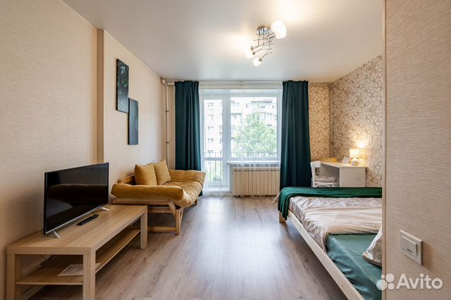 

1-к. квартира, 34 м², 3 кровати