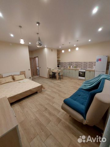 

Квартира-студия, 45 м², 2 кровати