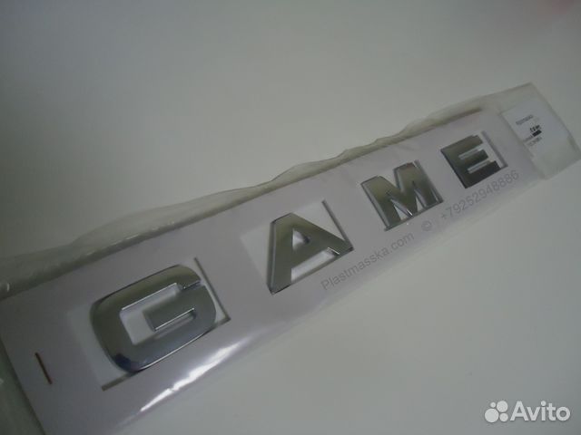 Буквы Game Over на капот багажник хром Range Rover
