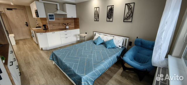 

Квартира-студия, 28 м², 1 кровать