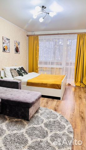 

1-к. квартира, 37 м², 2 кровати