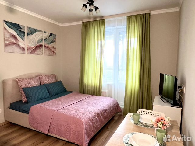 

Квартира-студия, 25 м², 2 кровати