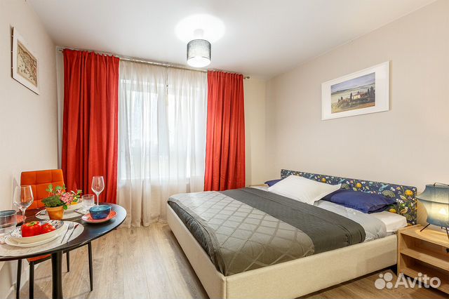 

Квартира-студия, 25 м², 2 кровати