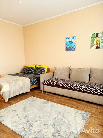 

1-к. квартира, 46 м², 3 кровати
