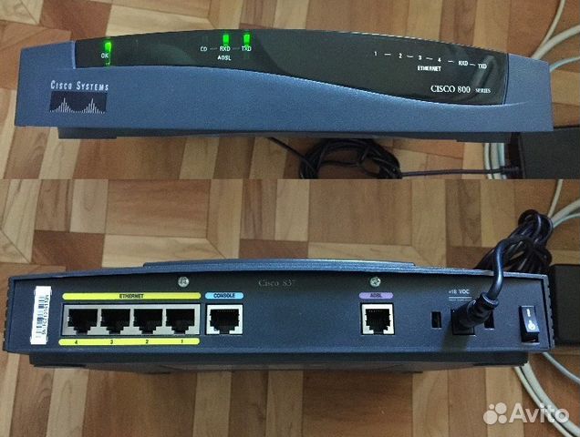 Маршрутизатор/роутер бизнес-класса Cisco 837