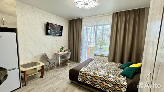 

Квартира-студия, 30 м², 1 кровать