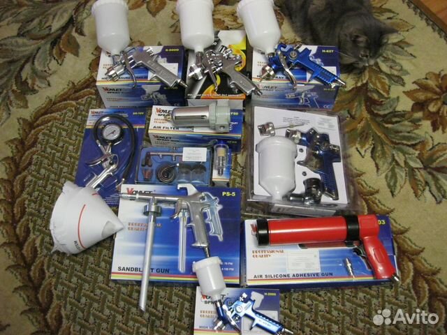 Краскопульты.Пневмо инструм. Аэрограф Компрессор