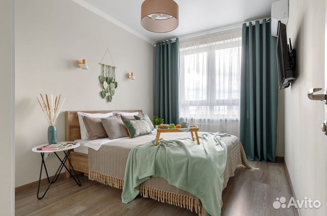 

1-к. квартира, 38 м², 2 кровати