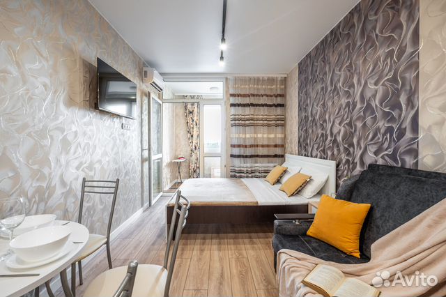 

Квартира-студия, 34 м², 2 кровати
