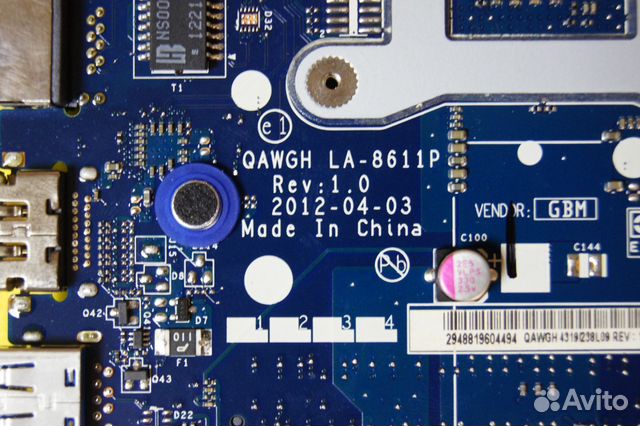 Плата qawgh / LA-8611P для Lenovo P585 Плата qawgh / LA-8611P для Lenovo P585