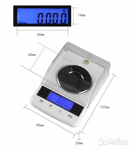 Высокоточные электронные весы FC-50 50 г / 0.001 Высокоточные электронные весы FC-50 50 г / 0.001