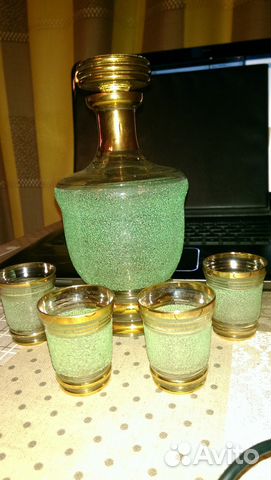 Графины и штофы с рюмками, кувшин СССР и подарки