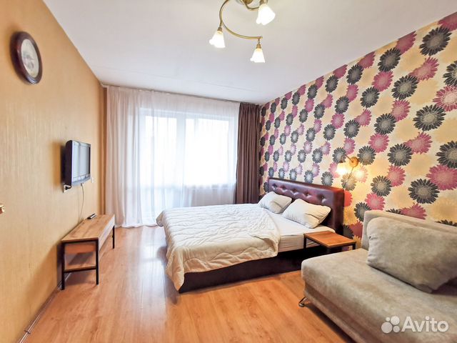 

1-к. квартира, 43 м², 2 кровати
