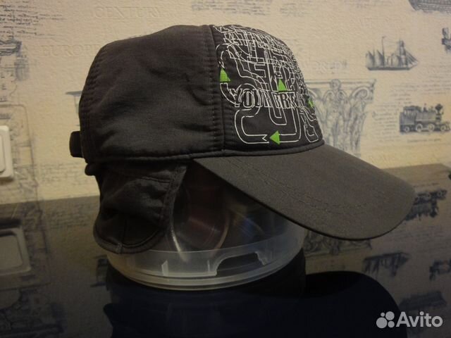 Бейсболка утеплённая серая с козырьком Demix