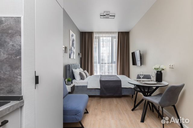 

Квартира-студия в апарт-отеле, 20 м², 2 кровати