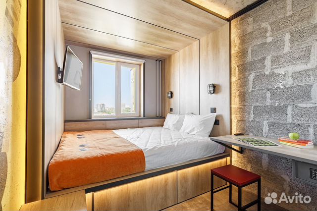 

Квартира-студия в апарт-отеле, 14 м², 1 кровать