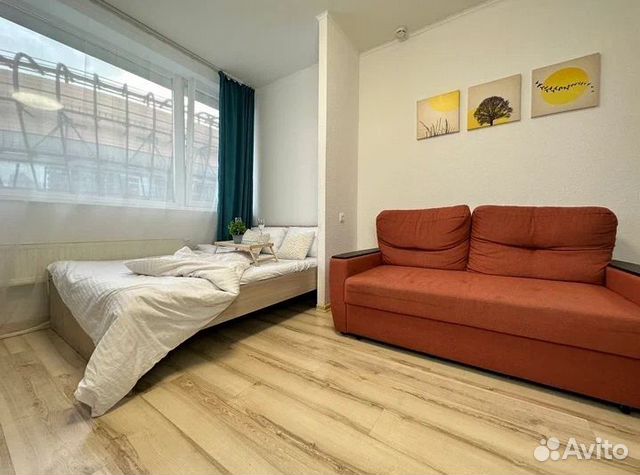 

Квартира-студия, 28 м², 2 кровати