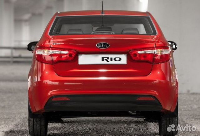 Бампер Киа Kia Rio (11-15) задний седан красный Бампер Киа Kia Rio (11-15) задний седан красный