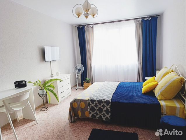 

1-к. квартира, 38 м², 2 кровати