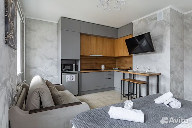 

Квартира-студия, 28 м², 2 кровати