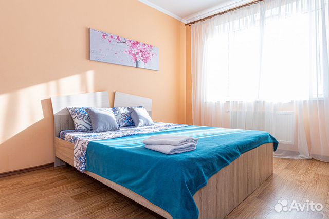 

1-к. квартира, 42 м², 2 кровати