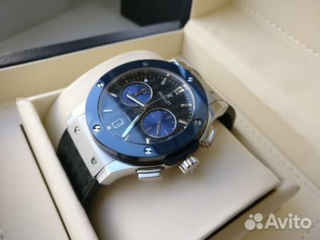 Часы мужские hublot Classic Fusion blue ceramic