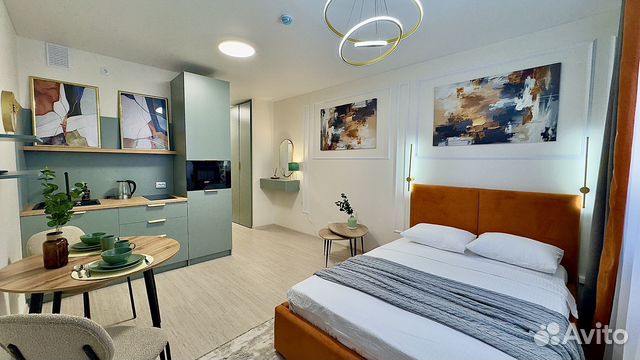 

Квартира-студия, 30 м², 1 кровать