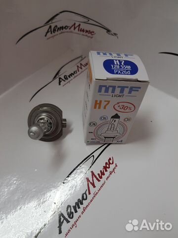 Галогенные лампы MTF(корея) H7 Standart + 30