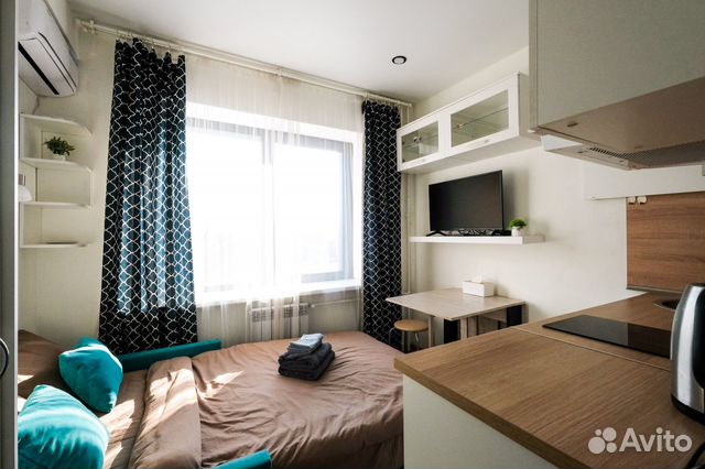 

Квартира-студия, 13,5 м², 1 кровать