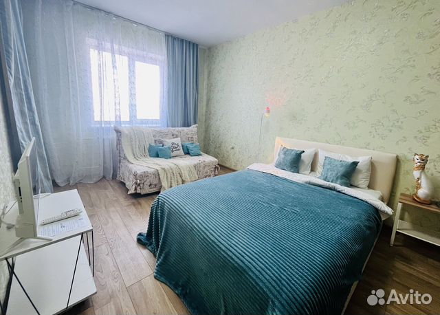

1-к. квартира, 45 м², 3 кровати