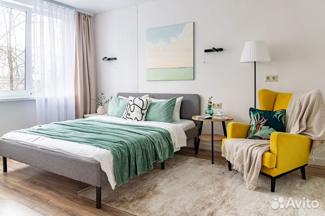 

1-к. квартира, 30 м², 2 кровати