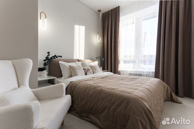 

1-к. квартира, 45 м², 2 кровати
