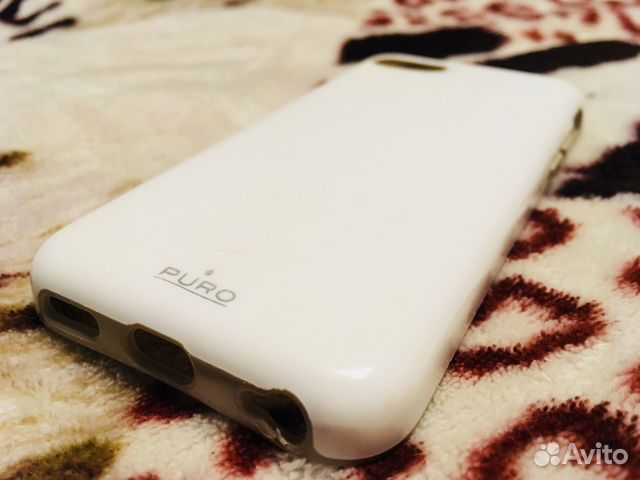 Белый итальянский чехол бампер Puro для iPhone 5C