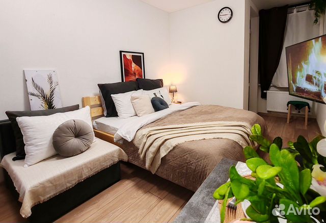 

Квартира-студия, 27 м², 2 кровати
