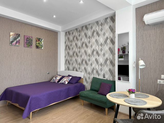 

Квартира-студия, 30 м², 2 кровати
