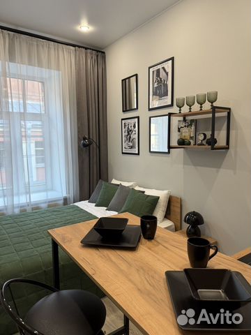 

Квартира-студия, 17 м², 1 кровать