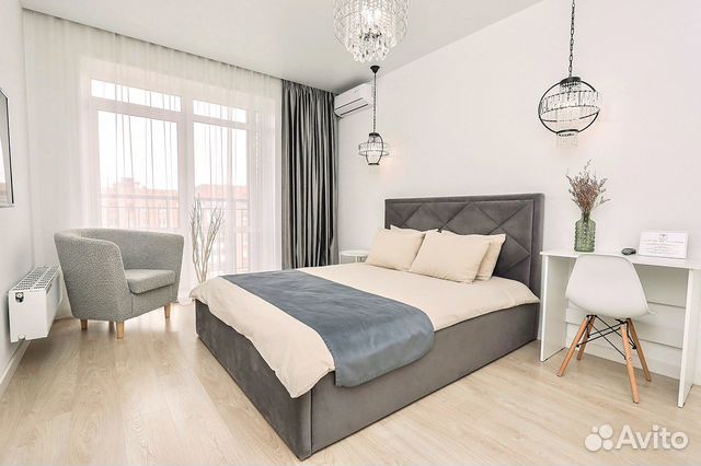 

1-к. квартира, 42 м², 2 кровати