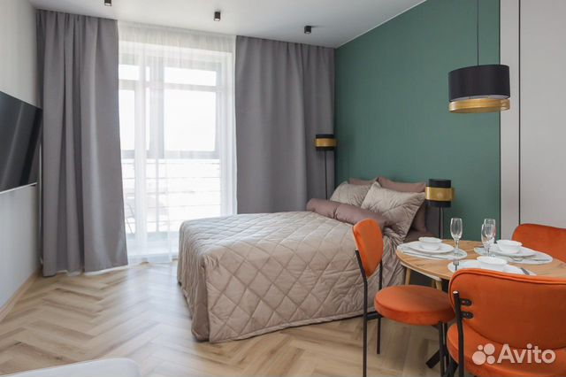 

Квартира-студия, 26 м², 2 кровати