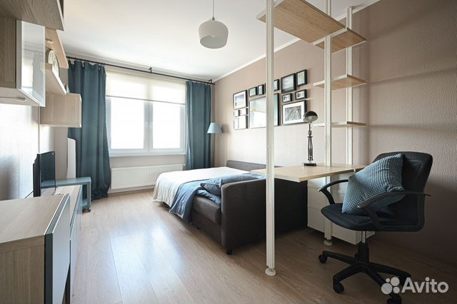 

1-к. квартира, 33 м², 2 кровати