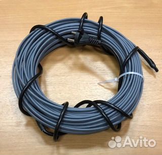 Греющий кабель снаружи трубы 30м, готовый комплект