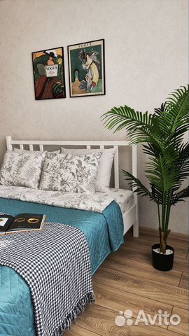 

1-к. квартира, 40 м², 2 кровати