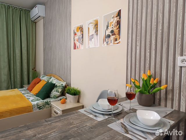 

Квартира-студия, 36 м², 2 кровати
