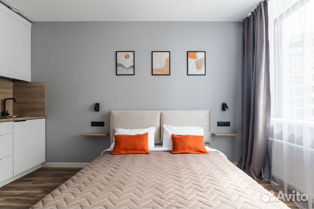 

Квартира-студия, 25 м², 1 кровать