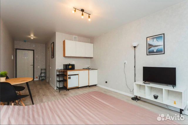 

Квартира-студия, 27 м², 1 кровать