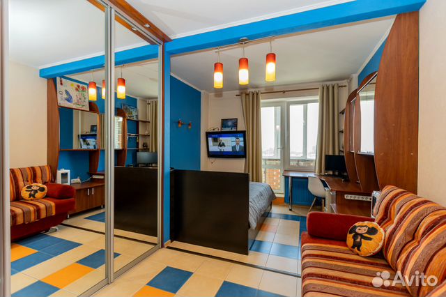 

Квартира-студия, 28 м², 2 кровати
