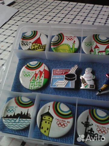 Значки Таллин Олимпиада 1980 года Значки Таллин Олимпиада 1980 года