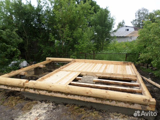 Сруб 5х6+ 2 метра рубленная веранда лес зимний Сруб 5х6+ 2 метра рубленная веранда лес зимний