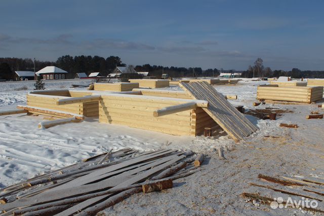 Сруб бани 4х5 + 2 м вынос под открытую террасу