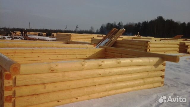 Сруб дома 5х6м. с выносом под открытую веранду