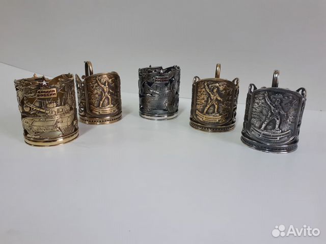 Подстаканник с хрустальным стаканом и ложкой